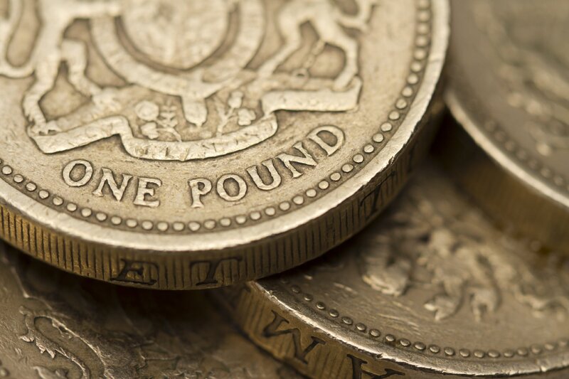 One pound coins from Great Britain ©iStock Photo